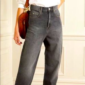 Isabel marant high waist grey jeans 38
